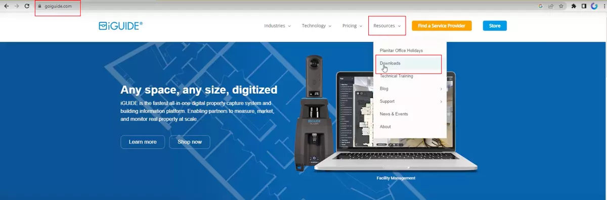 Collegamento alla sezione “Downloads” del sito goiguige.com