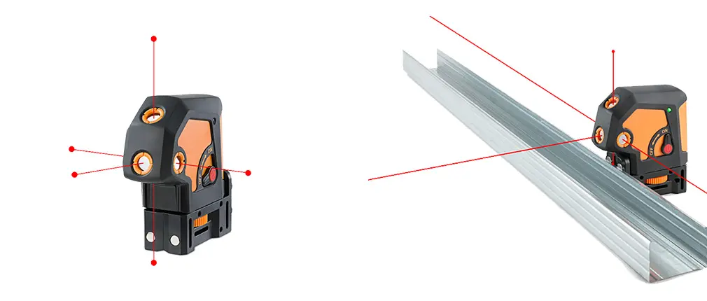 Livella con laser a 5 punti – Geo5P