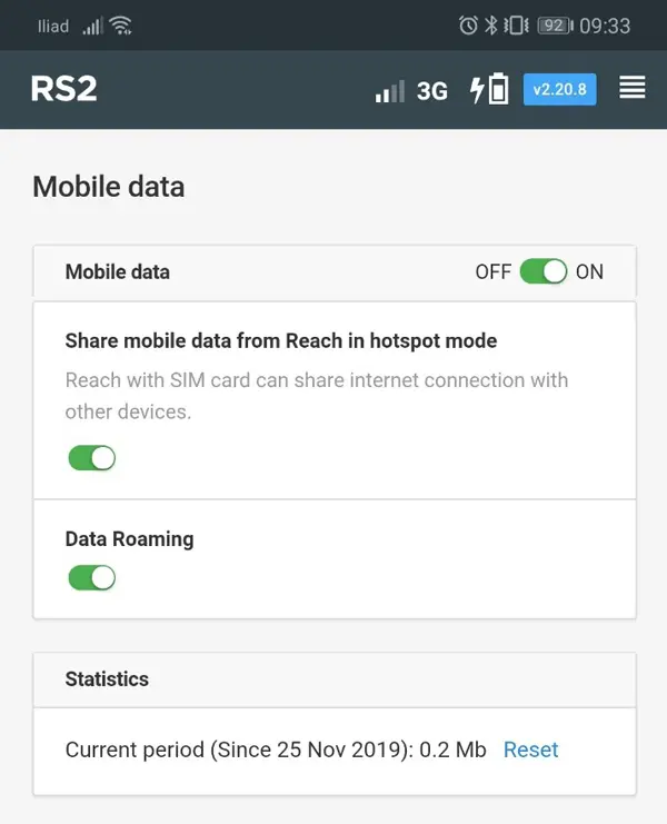 Emlid Reach RS2 - Mobile data
