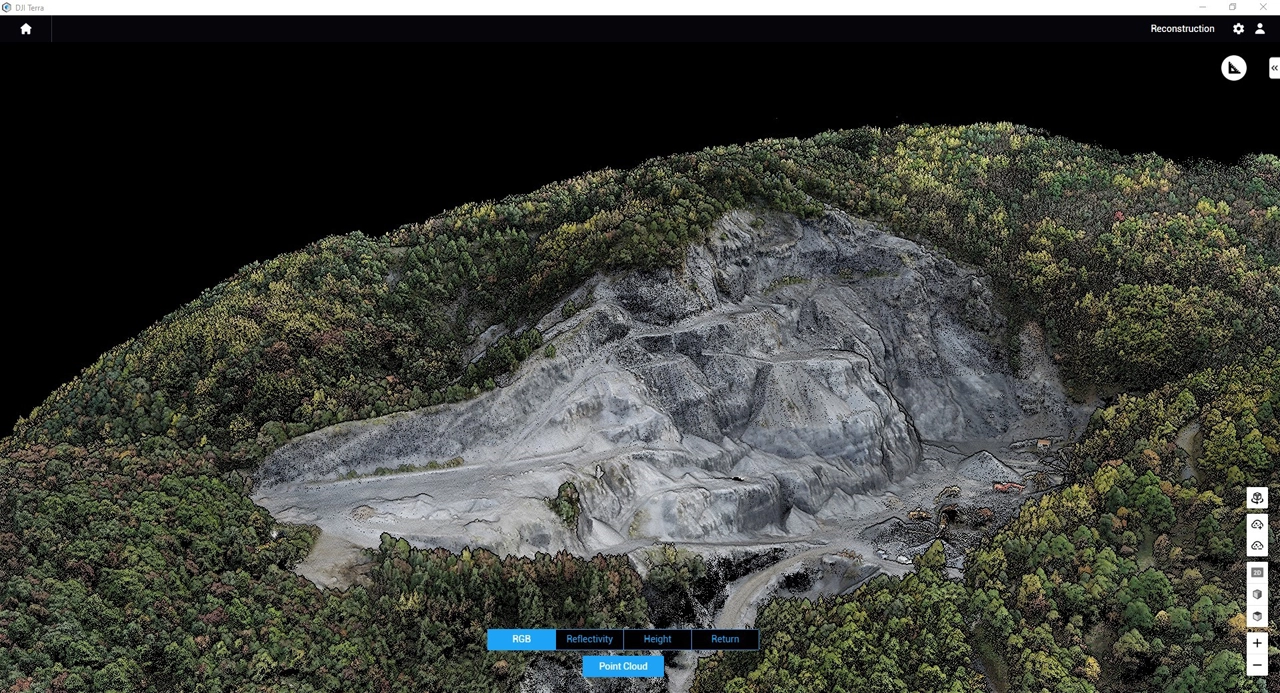 Nuvola-di-punti-lidar-con-software-DJI-terra