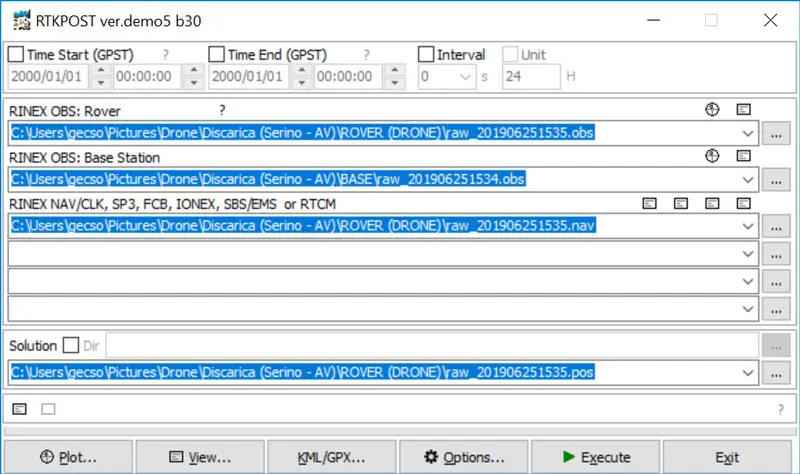 Software per dati PPK