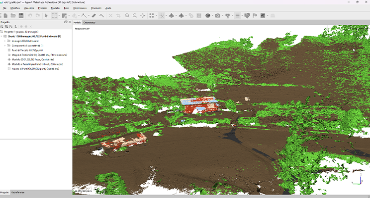 apprendimento automatico funzione di classificazione semantica - software metashape strumenti topografici