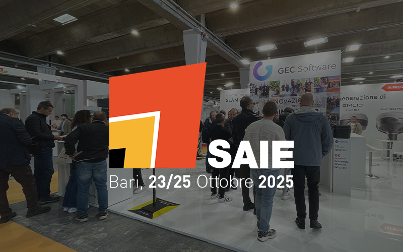 SAIE Bari 2025: tre giorni di demo, novità e tanti incontri allo stand GEC Software