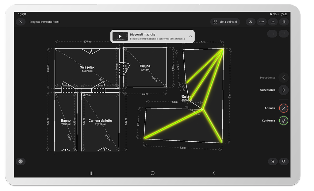 diagonali magiche software rilievo strumenti topografici