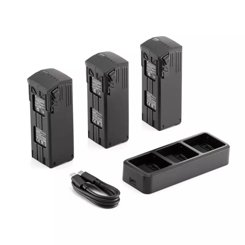 DJI Mavic 3E Enterprise Battery Kit -  Kit aggiuntivo da 3 batterie e caricatore