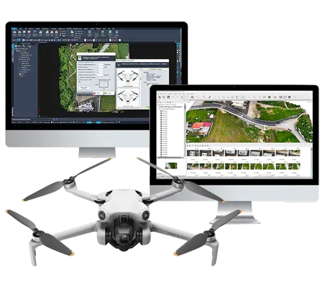 dji serie mini nella confezione strumenti topografici