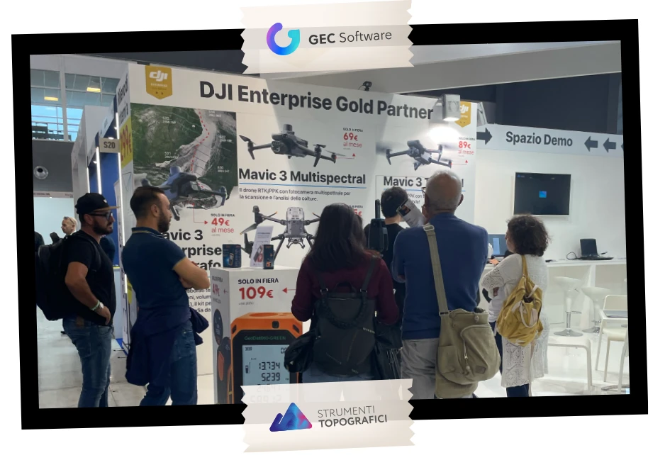 Droni DJI Enterprise al SAIE 2023 GEC Software