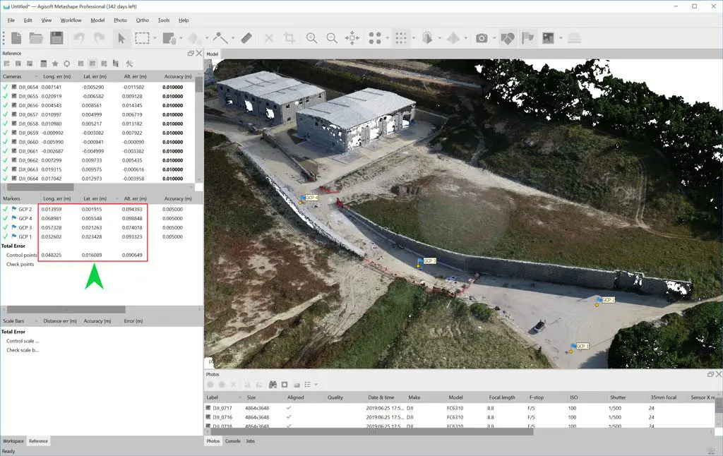 Elaborazione dati nuvola di punti in Metashape