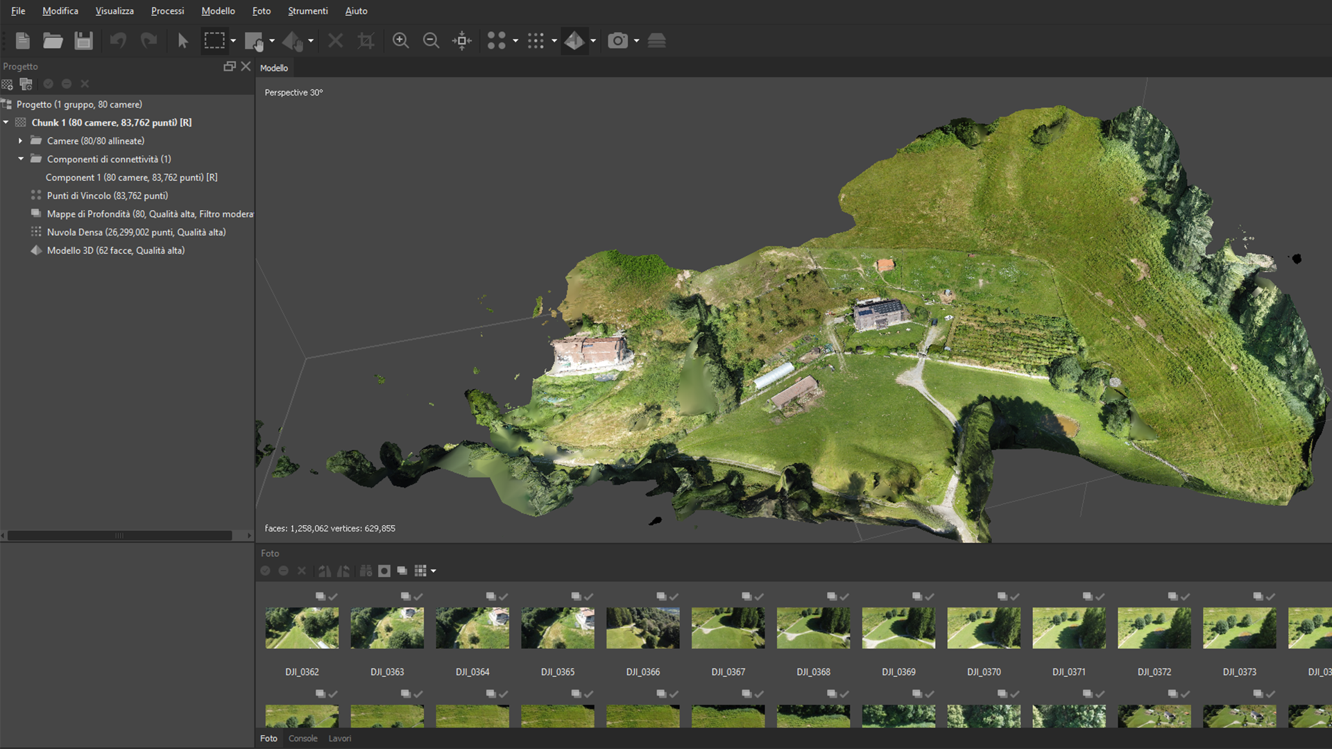 metashape software fotogrammetria soluzione completa dji serie mini strumenti topografici