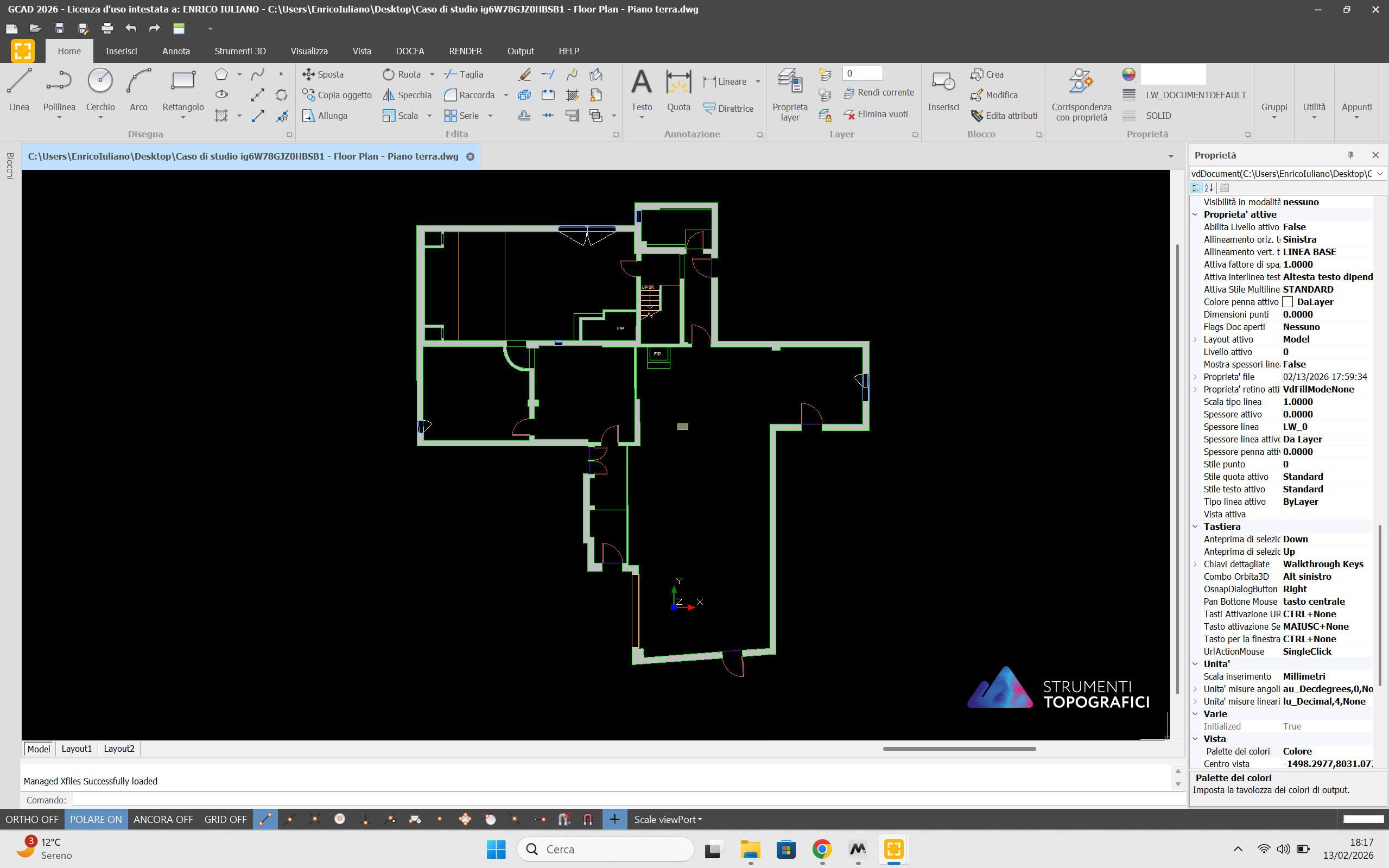 planimetria in DWG con iGUIDE Planix R1
