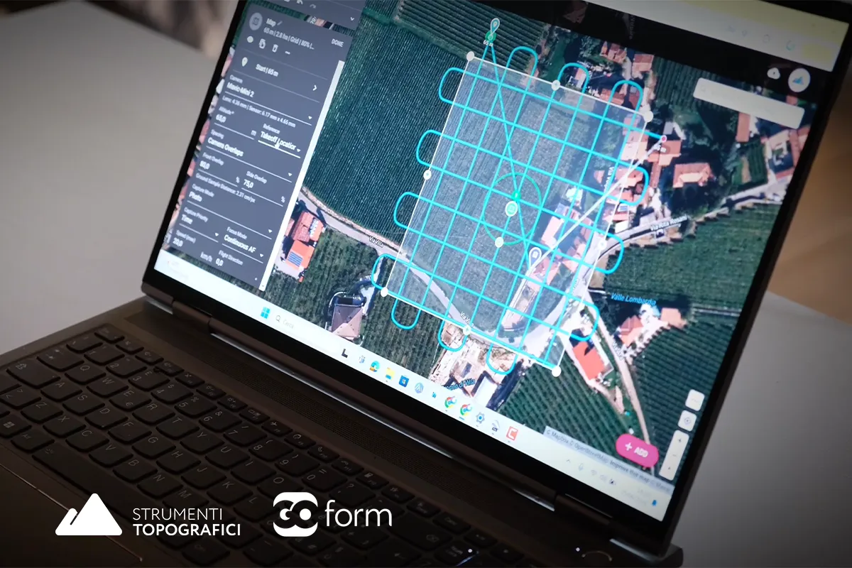 Progettazione missione di volo corso come rilevare un terreno con drone