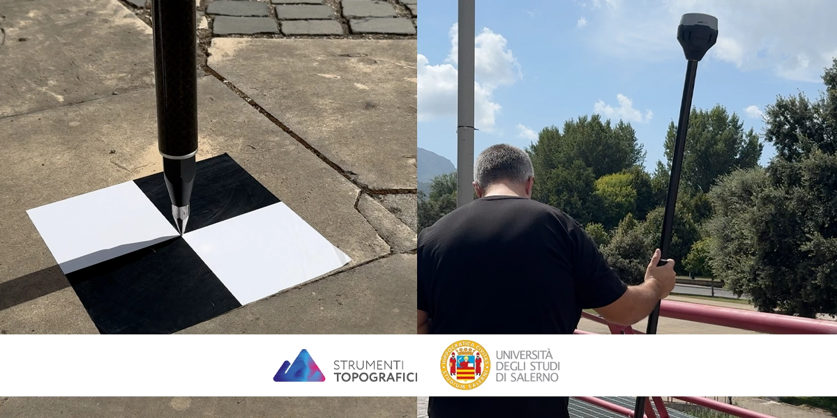 Rilievo dei target con GNSS Emlid Reach RS3