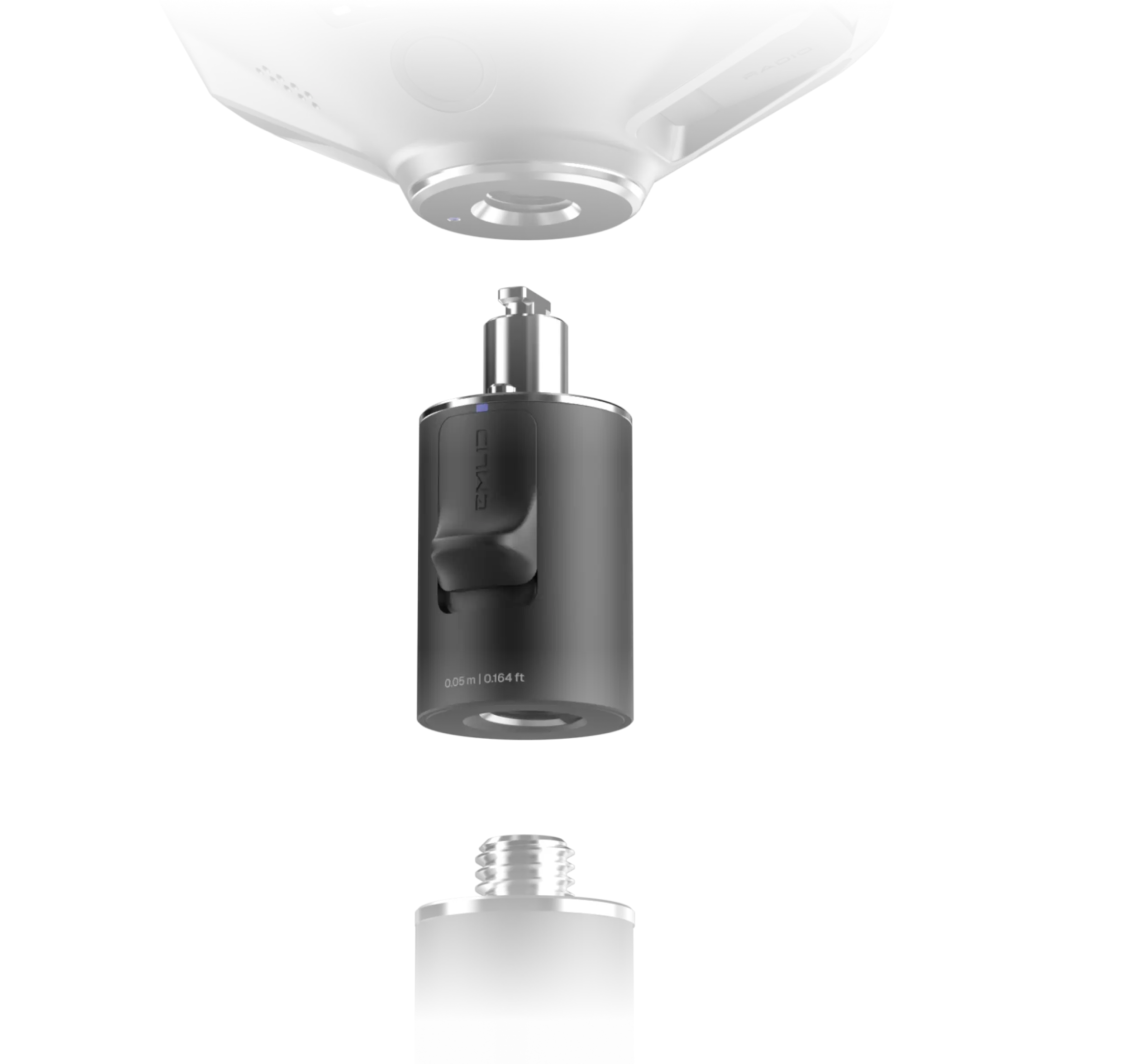 supporto a sgancio rapido per palina emlid reach rs4 strumenti topografici