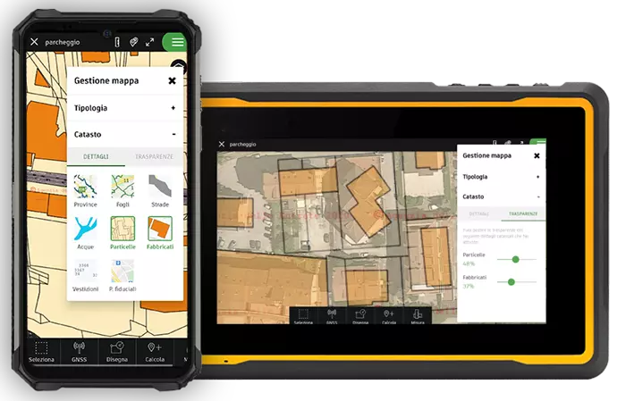 tpad app utilizzo su qualsiasi dispositivo android - strumenti topografici