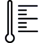 Icona temperatura operativa