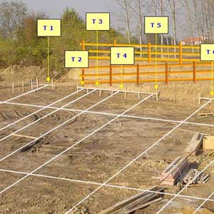 Tracciamento di fabbricati con GPS o stazione totale