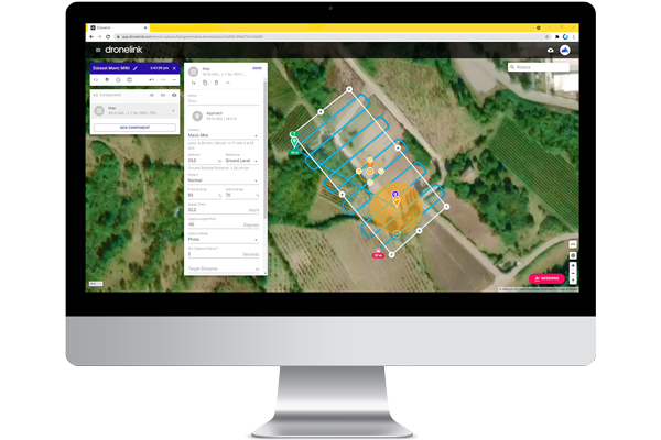 Dronelink - Progettazione della missione di volo