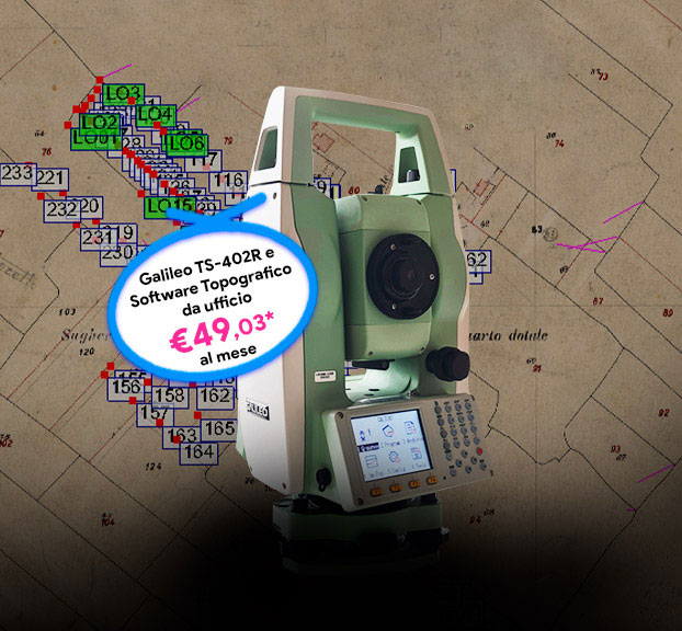 Landing Stazione totale Galileo TS-402R per la topografia